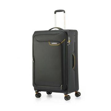 American Tourister Applite Black Mustard 82cm Luggage with Recessed TSA Lock
