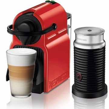 Nespresso Inissia Bundle Coffee Machine (Red) - C40BU-RE