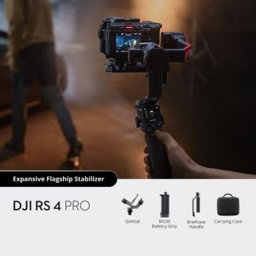 DJI RS 4 Pro showcasing its precise balancing capabilities.
