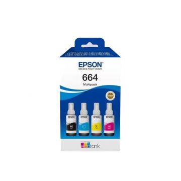 Epson T664 EcoTank 4 Colour Refill Ink Set