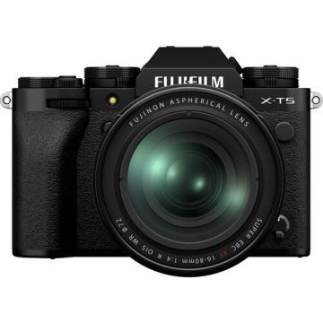 Fujifilm X-T5 Mirrorless Camera with XF 16-80mm F/4 Lens in Black colour - Top View