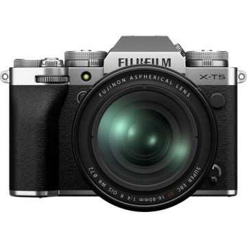 Fujifilm X-T5 Mirrorless Camera with XF 16-80mm F/4 Lens in silver colour