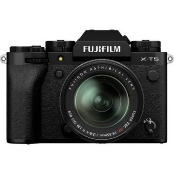 Fujifilm X-T5 Mirrorless Camera with XF 18-55mm F/4 Lens in Black colour - Top View