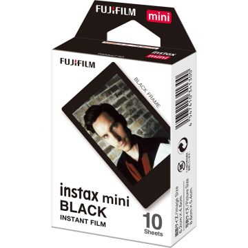 Fujifilm Instax Mini 10 Sheets Instant Film (Black)