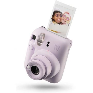 Fujifilm Instax Mini 12 Lilac Purple Camera + Instax mini film Single Pack (10 Sheets)