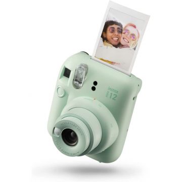 Fujifilm Instax Mini 12 Mint Green Camera + Instax mini film Single Pack (10 Sheets)