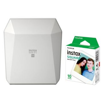 Fujifilm Instax Share SP-3 Printer with 10 Sheets Instant Film (White)