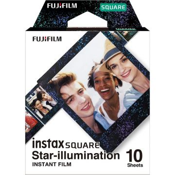 Fujifilm Instax Square 10 Sheets Instant Film Star Illumination