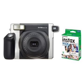 Fujifilm Instax Wide 300 Camera With 10 Sheets Instant Film (Black)