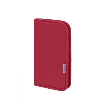 Samsonite GLOBAL TA Zipped Travel Wallet RFID (Red)