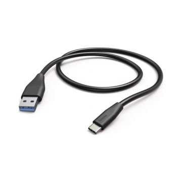Hama 178396 USB Type-C to USB 3.1 A 1.5m Charging and Data Cable (Black)