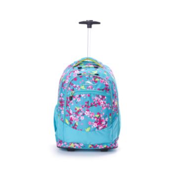 Front picture of High Sierra CHASER Wheeled Backpack in Birds Blossom Colour