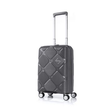 American Tourister Instagon 55 cm Luggage Dark Grey with TSA Lock and USB Port