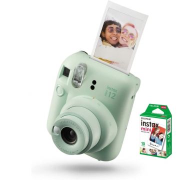Fujifilm Instax Mini 12 Instant Camera with Instax Instant Film (Mint Green)