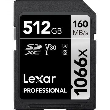 Lexar 512GB Professional 1066x UHS-I SDXC Memory Card