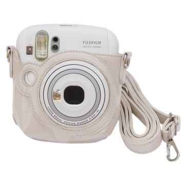 Front view of Fujifilm Mini25 Instax Camera Case (White) 