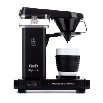 Front image of Moccamaster Cup 1 Coffee Brewer Machine Matte Black 
