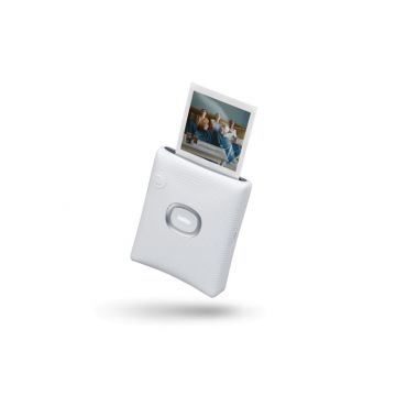 Perspective view of INSTAX SQUARE Link Smartphone Printer in White