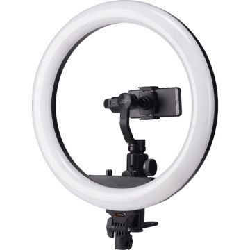 Perspective view of Tolifo R-1925B 19 inch 25 Watts LED Ring Light