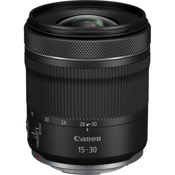 Perspective view of Canon RF 15-30mm F4.5-6.3 IS STM Lens
