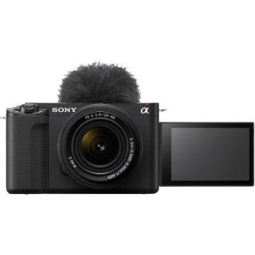 Front View of Sony ZV-E1 Mirrorless Camera with FE 20mm f/1.8 G Lens