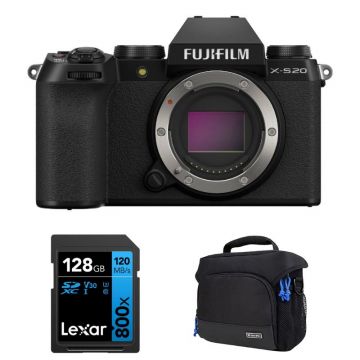 Fujifilm X-S20 Mirrorless Camera Body and Accessories