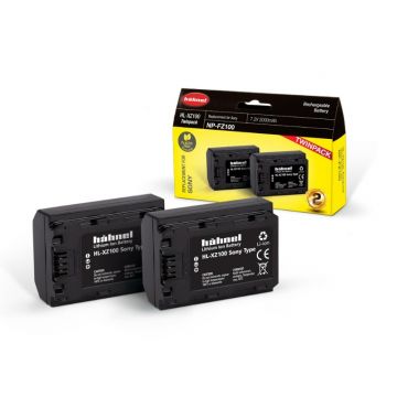 Hahnel HL-XZ100 Batteries Twin Pack for Sony (NP-FZ100)