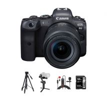 Canon EOS R6 Mirrorless Digital Camera body With RF24-105mm F/4-7.1 Lens