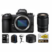 Nikon Z6II Mirrorless Camera (Body) + Z 24-200mm F/4-6.3 S lens + Z 28mm Lens, accessories, nikon premium and nikon 5x school subscriptions
