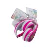 A Picture of KIDdesigns JOJO SIWA Youth Wireless Headphones in White and Pink Colour folded