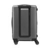 Product image of Samsonite EVOA 55cm FRNT PKT Spinner Luggage showcasing its dual tube telescopic pull handle stored neatly inside 