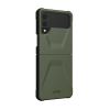 A Back Picture of UAG Civilian Samsung Galaxy Z Flip4 CASE in Olive Colour turned towards the right side