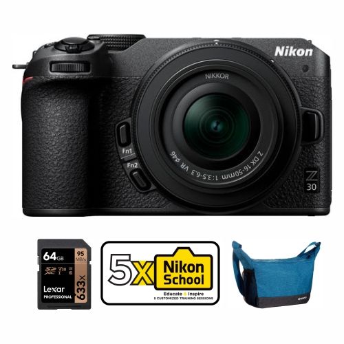 Nikon Z30 Mirrorless Camera With 16-50mm Lens and accessories