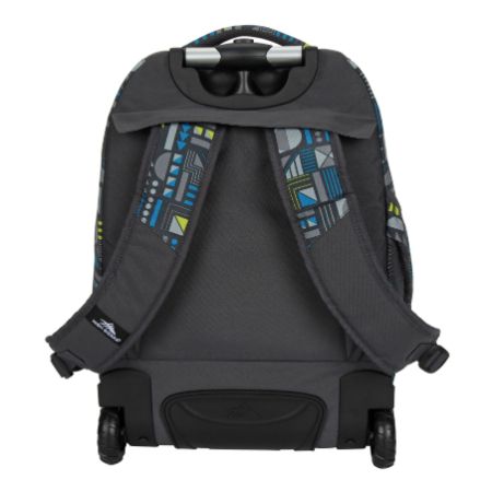 Back Picture of High Sierra JARVIS Wheeled Backpack (Modern Geo) with hideaway telescopic handle