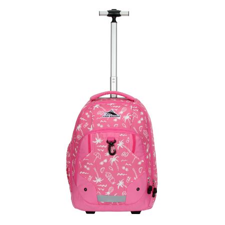 Front Picture of High Sierra ZESTAR Wheeled Backpack in Tropical Vacation colour