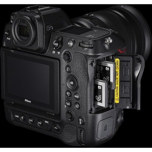 A picture card mounting slots on Nikon Z9 Mirrorless Digital Camera