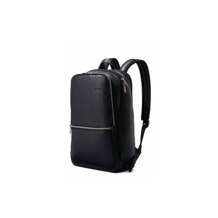 Samsonite CLASSIC LEATHER Slim Backpack (Black)