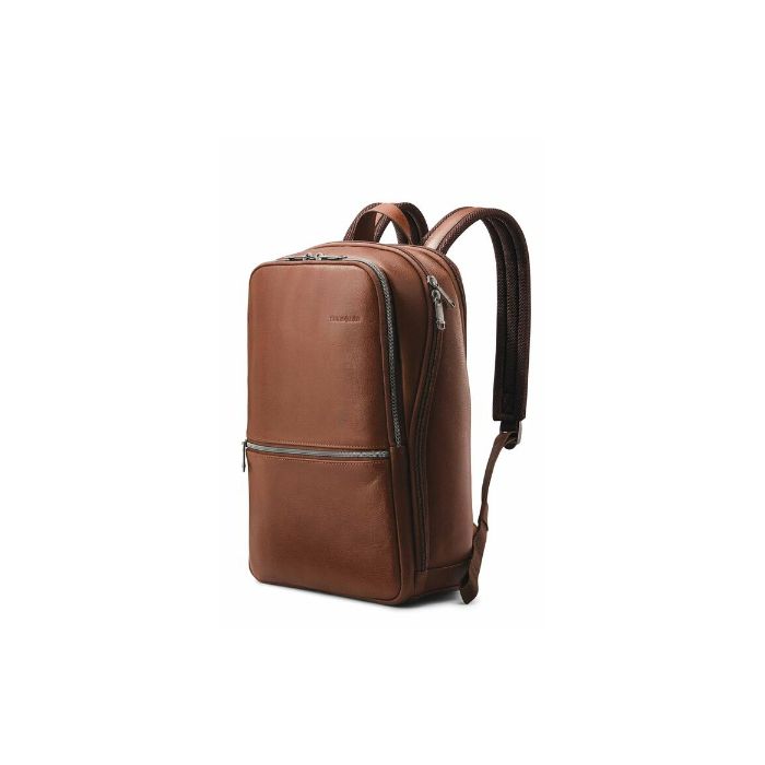 Business Luggage | Buy Samsonite CLASSIC LEATHER Slim Backpack (Cognac)